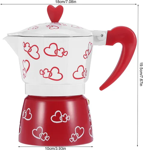 Miniatura 7 de Zerodis Cafetera de aluminio, cafetera de café reutilizable, cafetera espresso duradera de aluminio, olla de hervidor de agua para el hogar
