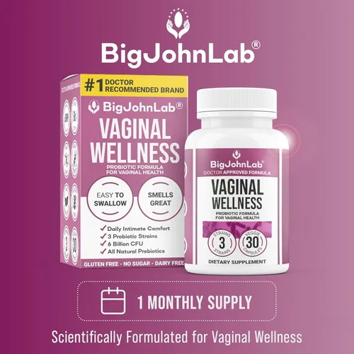 Miniatura 3 de BIGJOHNLAB® - Probióticos vaginales para mujer – Balance de PH, control de olores, levadura, microbioma y salud femenina – 6B UFC, raíz de regaliz