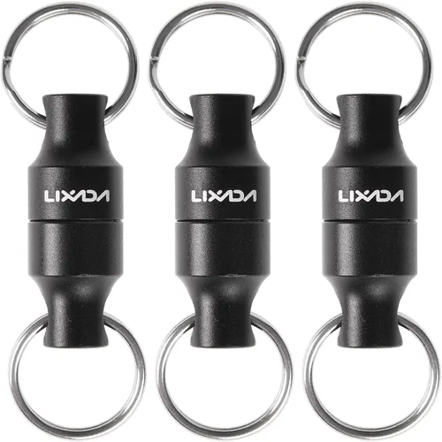 Miniatura 16 de LIXADA Soporte de liberación de red magnética para pesca Zinger Retractores de red de pesca con mosca, clip magnético, conector de red de aterrizaje