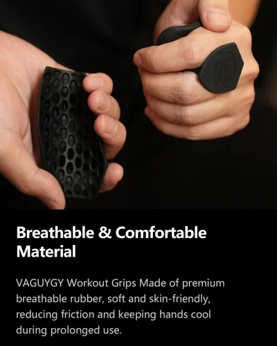 Miniatura 8 de Guantes de Entrenamiento, Guantes de Gimnasio de Látex Sin Dedos, Agarres de Dominada para Hombres y Mujeres, Agarres de Palma para Entrenamiento