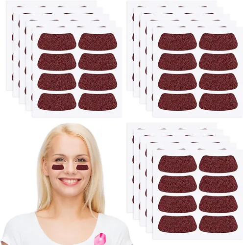 Miniatura 33 de Cholemy 120 pares de calcomanías negras de ojo a granel, calcomanías con purpurina de béisbol, fútbol, sóftbol, fiesta, accesorios para el día