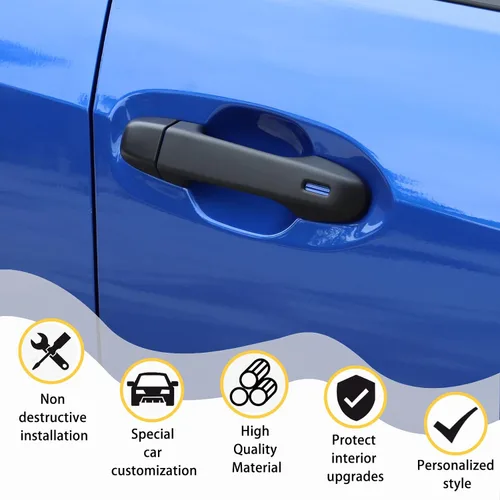 Miniatura 4 de CHEAYAR Cubierta para manija de puerta exterior de automóvil compatible con Subaru WRX 2021-2023, borde de cubierta inteligente para manija