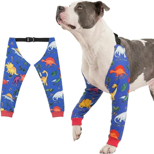 Miniatura 8 de LovinPet Protector de Codo para Perro Manga de Codo Anti-Lamido, Ajustable, Cómodo y Duradero Protector de Pata Delantera para Perros Medianos a