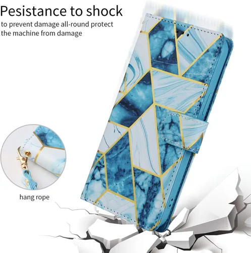 Miniatura 6 de Asuwish Funda compatible con iPhone 13 de 6.1 pulgadas y protector de pantalla de vidrio templado, tarjetero de cuero con función atril para iPhone