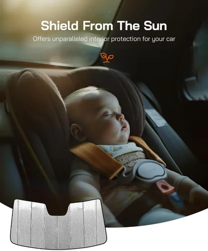 Miniatura 4 de Pigenius Parabrisas y parasol lateral para Toyota Sienna (2021-2025) Armadura de espuma gruesa de ajuste personalizado completo para vehículos