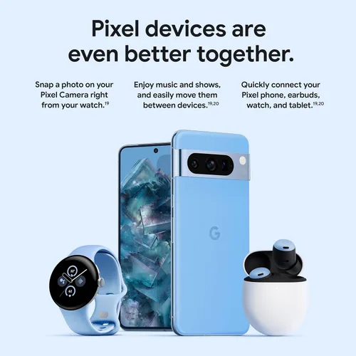 Miniatura 9 de Google Pixel 8 Pro - Smartphone Android desbloqueado con lente teleobjetivo y pantalla Super Actua - Batería de 24 horas - Bay - 128 GB