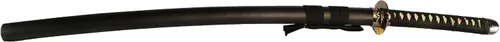 Miniatura 3 de MAKOTO Espada samurái japonesa Katana afilada hecha a mano, 40 pulgadas (orquídea dorada)