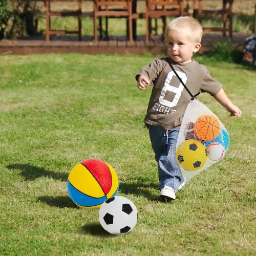 Miniatura 5 de Pelotas para niños pequeños de 1-3 años, juguetes deportivos para niños pequeños, juego de 7 pelotas deportivas de espuma suave para niños - pelota