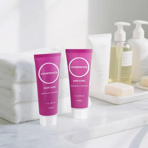 Miniatura 3 de Acondicionador de tamaño de viaje a granel, mini muestra de cabello envuelta individualmente, acondicionador pequeño para hombres y mujeres