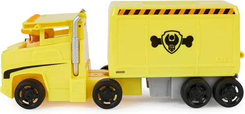 Miniatura 8 de PAW Patrol, Camiones transformables de Rubble de Big Truck Pup con figura de acción coleccionable, juguetes para niños mayores de 3 años Escombros