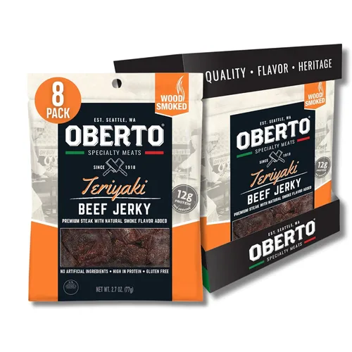 Miniatura 11 de Oberto Specialty Meats Original Beef Jerky, 2.7 onzas (paquete de 8)