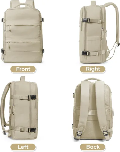Miniatura 9 de coowoz Mochila Grande de Viaje para Hombres y Mujeres, Mochila de Transporte, Mochila de Senderismo Impermeable para Deportes al Aire Libre, Caqui