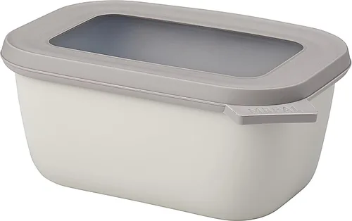 Miniatura 48 de Mepal Cirqula - Recipiente circular rectangular para almacenar y servir alimentos con tapas transparentes, perfecto para preparación de alimentos