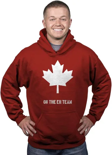 Miniatura 2 de Eh Team Canada - Suéter divertido canadiense con gráfico novedoso y divertido, Rojo