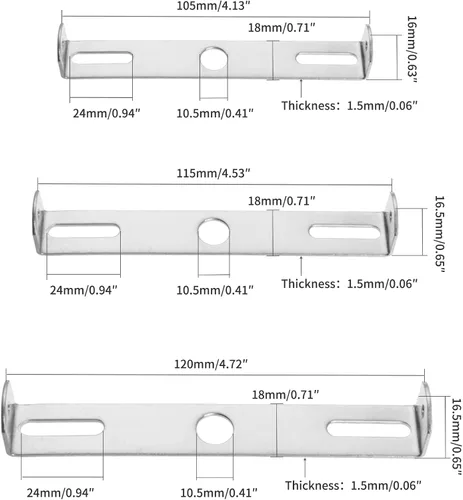 Miniatura 2 de Soporte de montaje de lámpara de 4.1 a 4.7 pulgadas, kit cuadrado, placa de luz de techo, soporte de montaje en pared, barra transversal