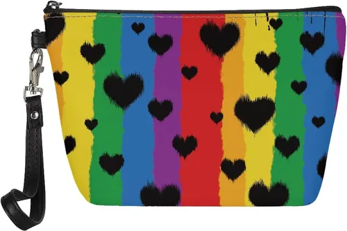 Miniatura 38 de HUGS IDEA Bolso animal del maquillaje de la impresión de la moda de las mujeres de la PU de, Negro (Dachshund), Chico