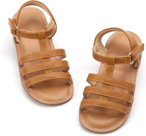 Miniatura 16 de THEE BRON Sandalias cómodas para niñas, zapatos para niños, sandalias rellenas