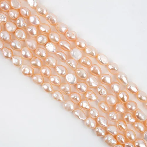 Miniatura 44 de Cuentas de perlas de arroz de agua dulce naturales de 0.35 a 0.35 pulgadas, perlas auténticas de 14 pulgadas, cuentas sueltas para hacer joyas