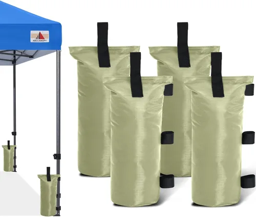 Miniatura 21 de ABCCANOPY Bolsas de Arena para Carpa Extra Grandes de 150 Libras, Paquete de 4, Negro (Sin Arena)