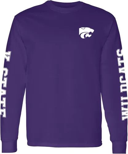 Miniatura 23 de NCAA Camiseta de manga larga con doble impresión, color del equipo, universidad michigan state spartans forest