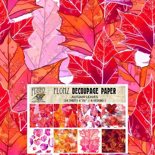 Miniatura 5 de Paquete de papel Decoupage (24 hojas de 6 x 6 pulgadas), papel tapiz de uvas Art Deco, papel de patrón de estilo vintage para decoupage, 32 ES