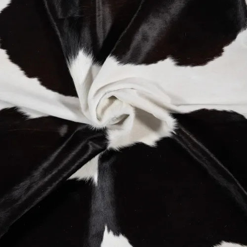 Miniatura 8 de ecowhides Alfombra de piel de vaca brasileña en blanco y negro, piel de vaca para el hogar, sala de estar (XL) 7 x 6 pies