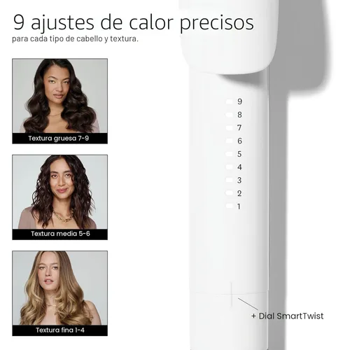 Miniatura 6 de T3 SinglePass Curl X Rizador de barril extra largo de 1", 1.25", 1.5" con 9 ajustes de calor y barril cerámico para un estilo rápido y resultados