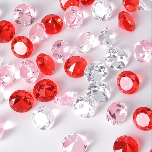 Miniatura 23 de Babenest - Relleno de jarrón de gemas falsas de diamantes acrílicos, 240 piezas de diamantes de imitación de 3/4 pulgadas, joyas de cristal