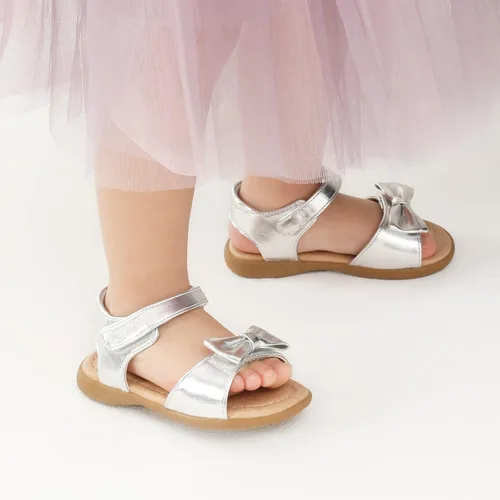 Miniatura 5 de DREAM PAIRS Sandalias de verano con lazo de moda para niñas pequeñas