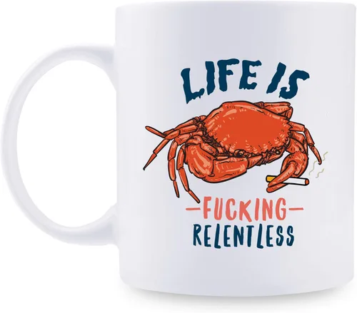 Miniatura 8 de aiyaya Taza de café con texto en inglés "Don't Hurry Be Happy Sloth - Bonita taza de café de perezoso de 11 onzas – Regalos de cumpleaños de Navidad