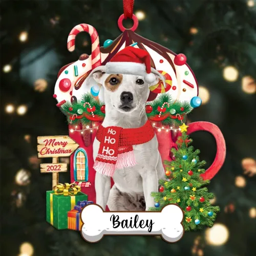 Miniatura 41 de Amantes de los perros de Navidad – Navidad de perros disponibles para muchos perros Shi Tzu – Adorno con forma personalizada, adorno de Navidad