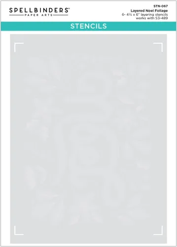 Miniatura 4 de Spellbinders Noel Foliage Bundle - Plantilla y troquel, transparente y metal