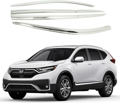 AUTOCLOVER - Juego de 6 protectores de lluvia con cinta adhesiva para Honda CR-V 2017 2018 2019 2020 2021 2022 / deflectores de ventana, persianas