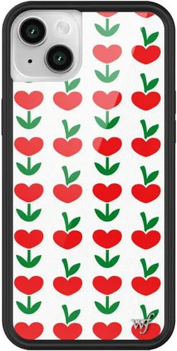Miniatura 27 de Fundas Wildflower - Realización Par x Devon Lee Carlson, Compatible con Apple iPhone 13/14 Rojo, Ranas, Colaboración - Protector de goma negro