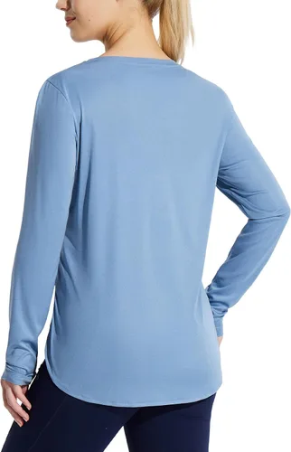 Miniatura 109 de BALEAF - Camisetas de sol de manga larga para mujer, con FPU 50+, para senderismo, ligeras, de secado rápido, protección contra rayos ultravioleta