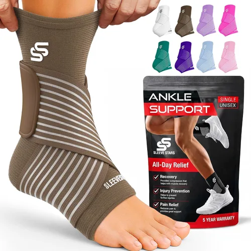 Miniatura 13 de Tobillera Sleeve Stars para mujeres y hombres, tobillera para esguince de tobillo, manga de compresión para alivio de la fascitis plantar, soporte
