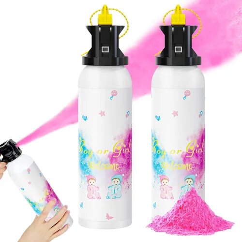 Miniatura 11 de SRG Extintor de incendios grande para revelación de género 2 paquetes de extintor de revelación de género azul para bebé niño Decoraciones e Big