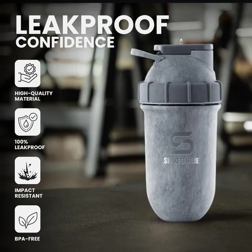 Miniatura 3 de SHAKESPHERE Botella agitadora de acero inoxidable - Botella agitadora de proteína aislada de 24 oz para bebidas frías y calientes - Ideal