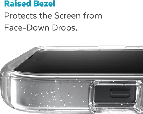 Miniatura 9 de Speck - Funda transparente para iPhone 15 Plus y 14 Plus, delgada, construida para MagSafe, resistente a los arañazos y protección contra caídas