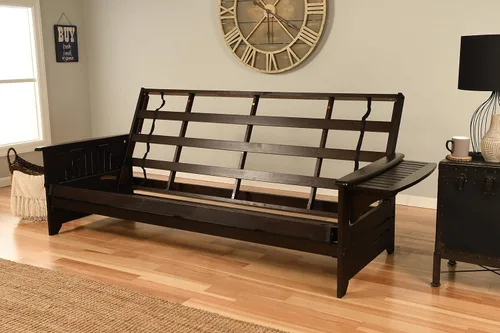 Miniatura 7 de Kodiak Furniture Phoenix Futon Set, Suede Black, Queen
