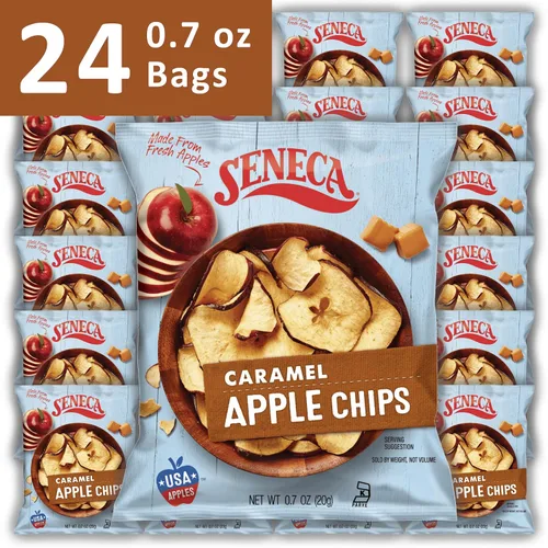 Miniatura 4 de Seneca Chips de manzana de caramelo Hecho de manzanas frescas 100% manzanas rojas deliciosas Huertos de Yakima Valley Perfección de manzana