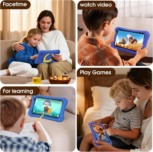 Miniatura 7 de DigiLand Tablet Android para niños, tabletas Android de 7 pulgadas para niños, tableta para niños pequeños con funda incluida, 4 GB + 32 GB, control