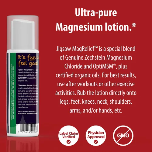Miniatura 3 de Jigsaw Health MagRelief - Loción de magnesio, 5 onzas