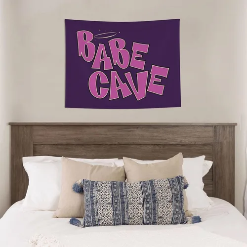 Miniatura 3 de GOWMEE Tapiz de cueva de bebé, bonito tapiz rosa, tapiz estético para colgar en la pared, para adolescentes, niñas, universidad, dormitorio, sala