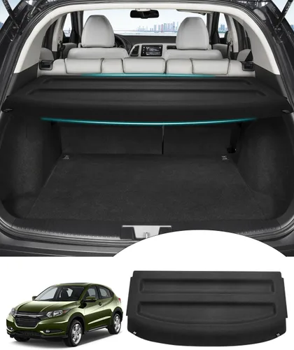 Powerty Cubreobjetos para Honda HR-V 2016-2022, Funda retráctil para maletero con protección contra la lluvia para accesorios HRV 2016-2022,