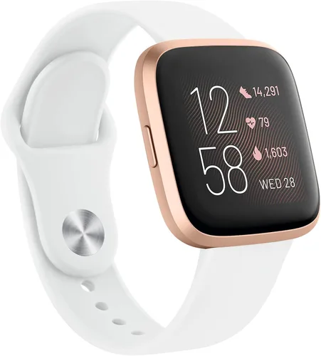 Miniatura 23 de AK Bandas de silicona compatibles con Fitbit Versa 2 / Versa / Lite / SE para mujeres y hombres, correas clásicas suaves de repuesto para reloj