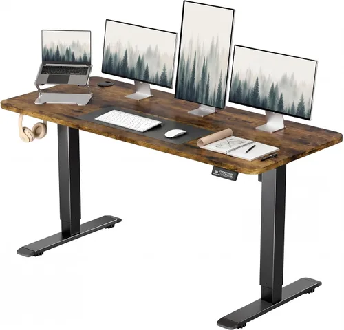 Miniatura 12 de Furmax - Escritorio eléctrico de altura ajustable de pie grande de 40 x 24 pulgadas, escritorio de pie para oficina en casa, alturas prestablecidas