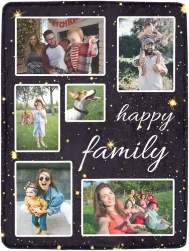 Miniatura 24 de HUGLAZY Mantas personalizadas con fotos, manta personalizada para la familia, sube tu foto de Halloween, manta personalizada para adultos