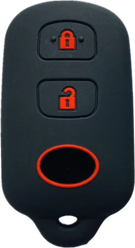 Funda protectora de silicona para llavero de entrada sin llave con control remoto de repuesto compatible con Scion xA xB Toyota Celica Echo FJ