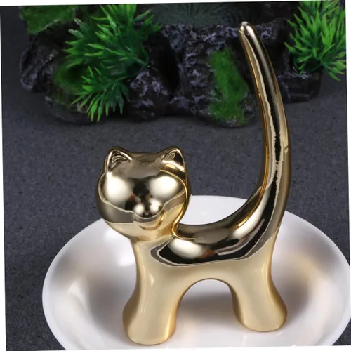 Miniatura 3 de NOLITOY 2pcs Bandejas Decorativas Decorative Jewelry Plate Ring Dish Jewelry Dish Plate Animal Jewelry Plate Ceramic Plate Dish Womans Rings Jewelry